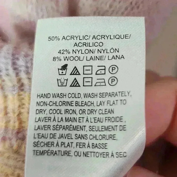 Lucky Brand Woman's Pink Blush Space Dye Lightweight Wrap Sweater Size Small - Picture 4 of 4